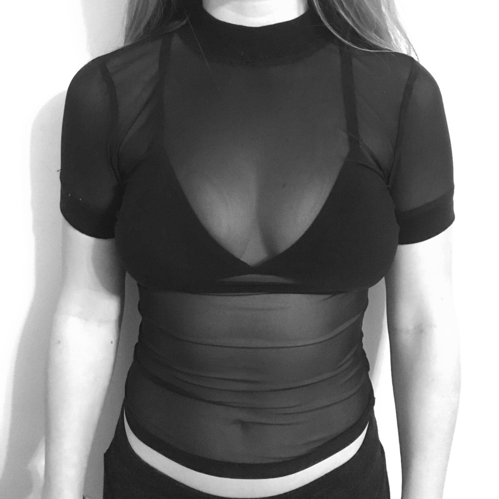 Urban Outfitters Sheer Mesh Top
